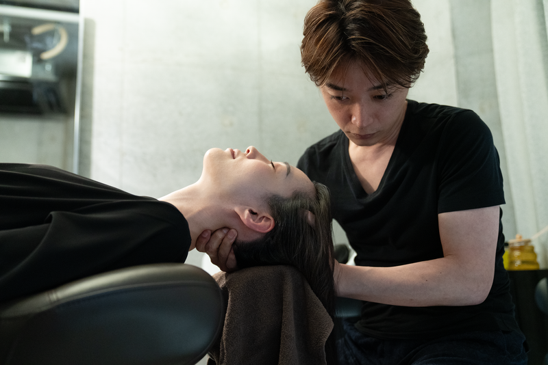流れを開く（首・肩調整）